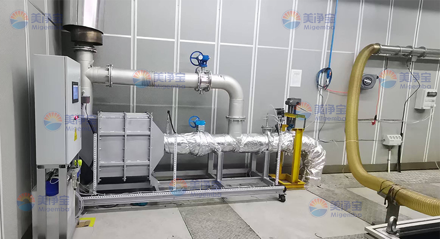 浙江某企业500kw柴油发动机实验室尾气SCR脱硝